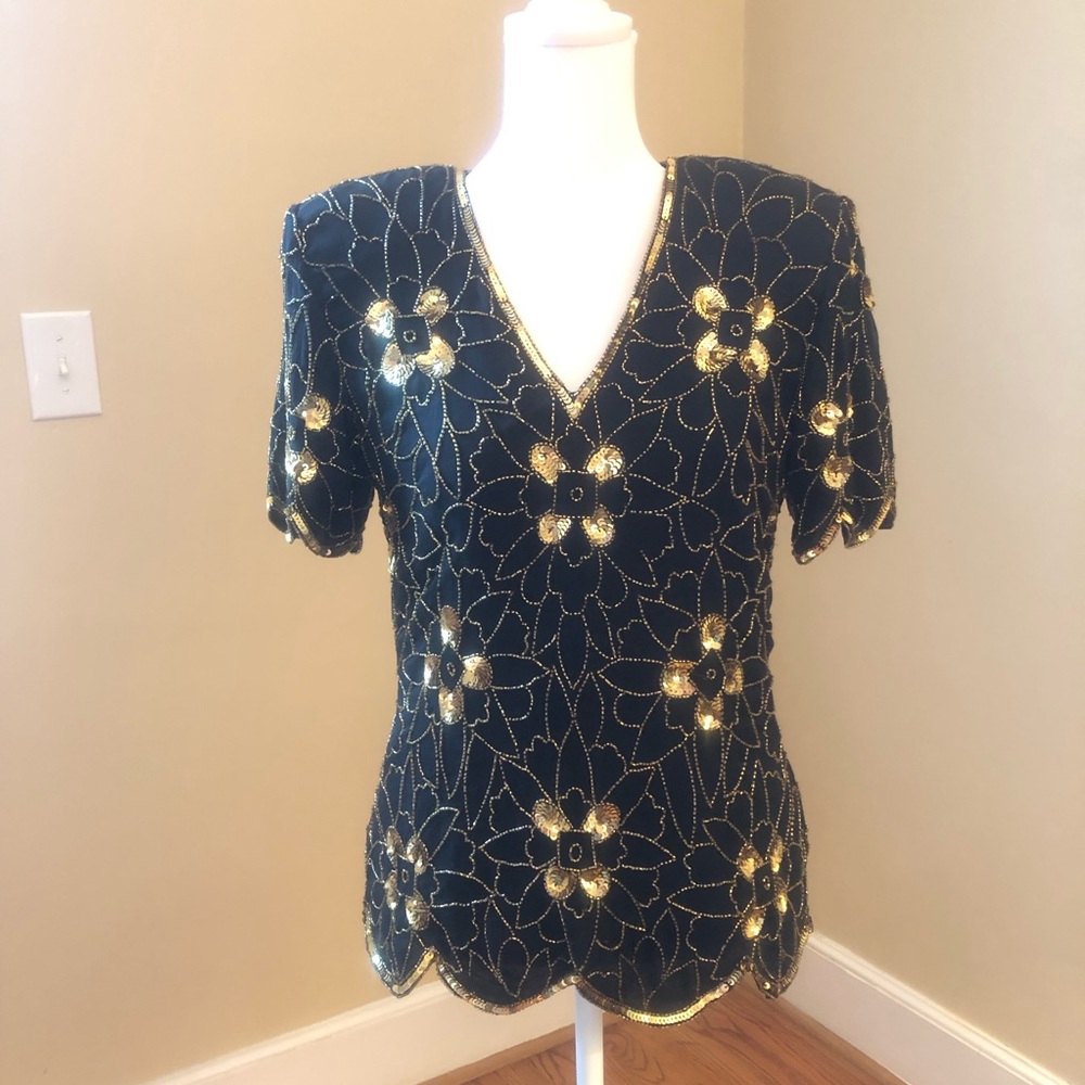Vintage Sequin Top